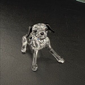 Swarovski Crystal Dalmatian puppy sitting